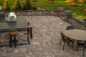 Coventry Ridge concrete steps and block retaining walls, Rochester