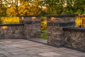 Coventry Ridge concrete steps and block retaining walls, Rochester